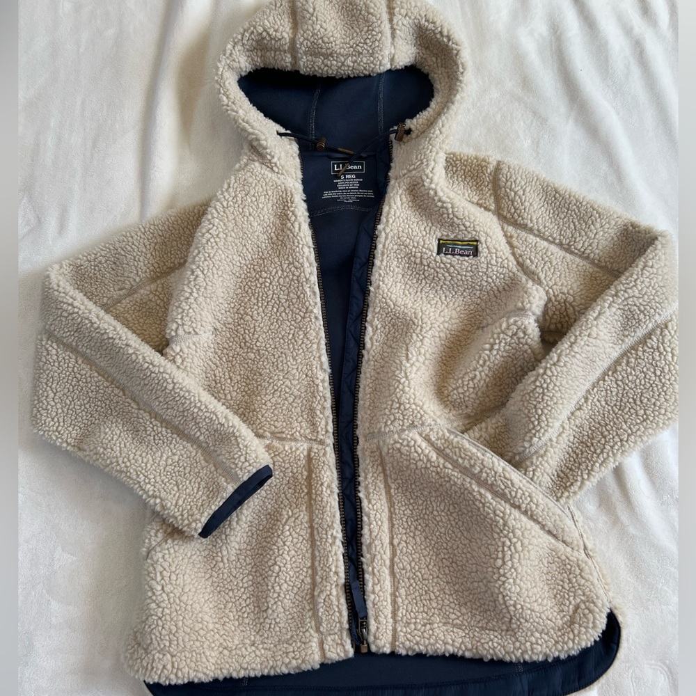 L.L.Bean Sherpa Teddy Zip Fleece
